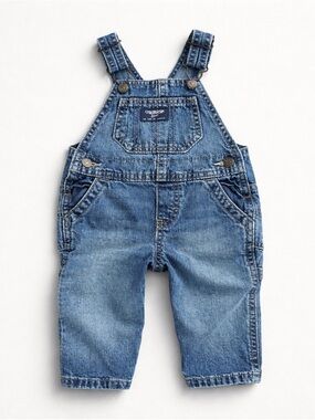 OshKosh B'gosh 6 Months Blue Denim Kids Overall Pants